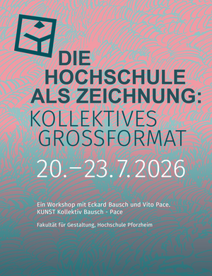 Eventplakat für "Die Hochschule als Zeichnung"