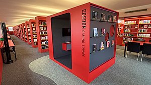 Gaming Cube in der Stadtbibliothek Pforzheim