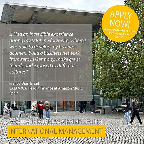 Hochschule Pforzheim - APPLY NOW! Application Deadline For The MBA In ...